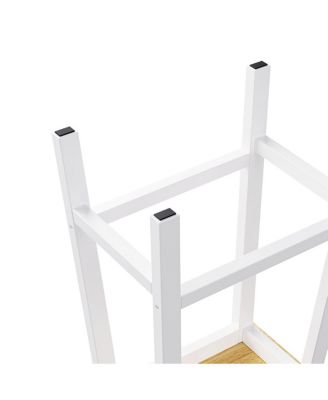  48" Kitchen Island w/ 2 Stools, Power Outlet, Storage, Drop Leaf, 5 Wheels