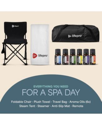 Revivify Portable Sauna Box – Personal Steam Sauna Tent for Home with 2.6L Steamer, Adjustable Heat, Timer, App Control & Essential Oils