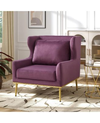  Velvet Accent Armchair