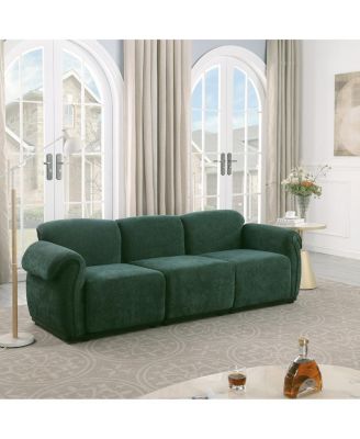 Modular Chenille Sofa with Iron Frame