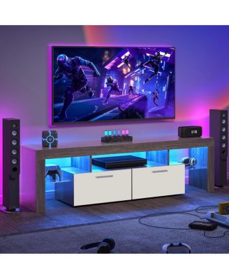  DFW Modern LED TV Stand with Storage Drawer for 40-75 Inch TVs