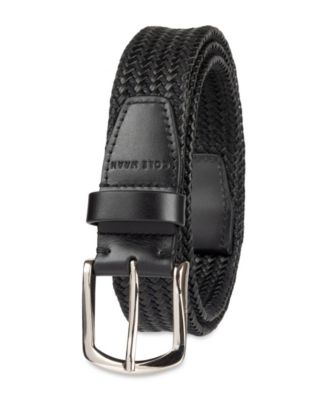 Men's Fully Adjustable Leather Braided Belt