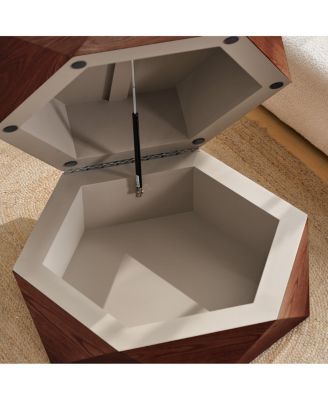 Retro Polygon Flip Top Coffee Table