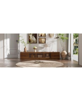  70" Modern TV Stand for TVs up to 80" with Cable Management & Soft-Closing Hinges