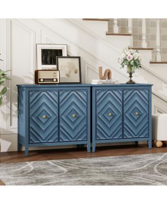 Durable MDF Cabinet with Diamond-Embossed Doors