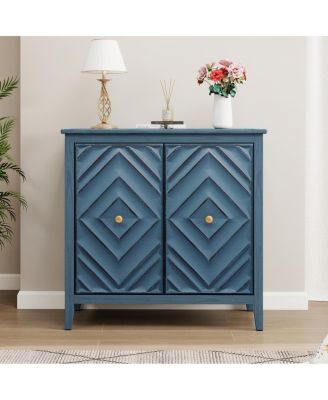 Durable MDF Cabinet with Diamond-Embossed Doors