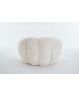 Adult Floral Bean Bag Chair, Ultra-Soft Faux Fur, Large Single-Seater.