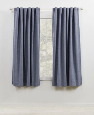 Sallie Total Blackout, Back Tab and Rod Pocket Single Curtain Panel