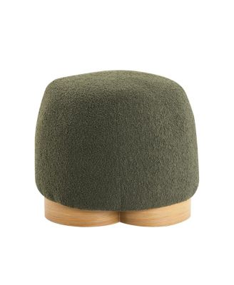 Fully Assembled Teddy Fabric Ottoman Footstool