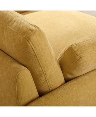 Oversized Chenille Sofa Chair, Wide Seat Accent Chair, Modern Upholstered Armchair