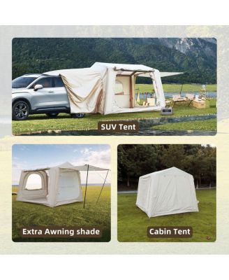 Inflatable Camping Tent - Easy Setup, 4-Season, Waterproof, 4-8 Person