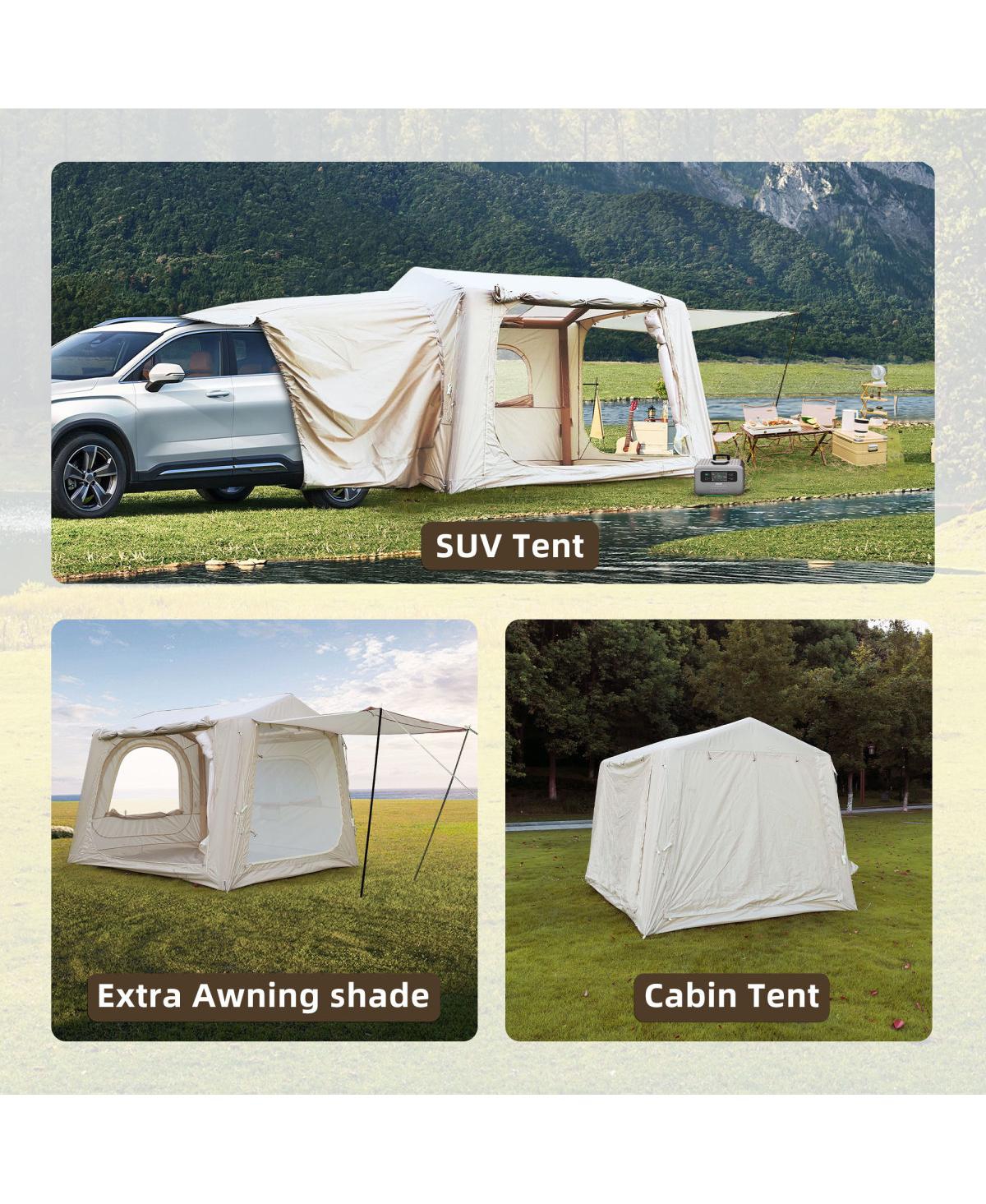 Streamdale Furniture Inflatable Camping Tent - Easy Setup, 4-Season, Waterproof, 4-8 Person