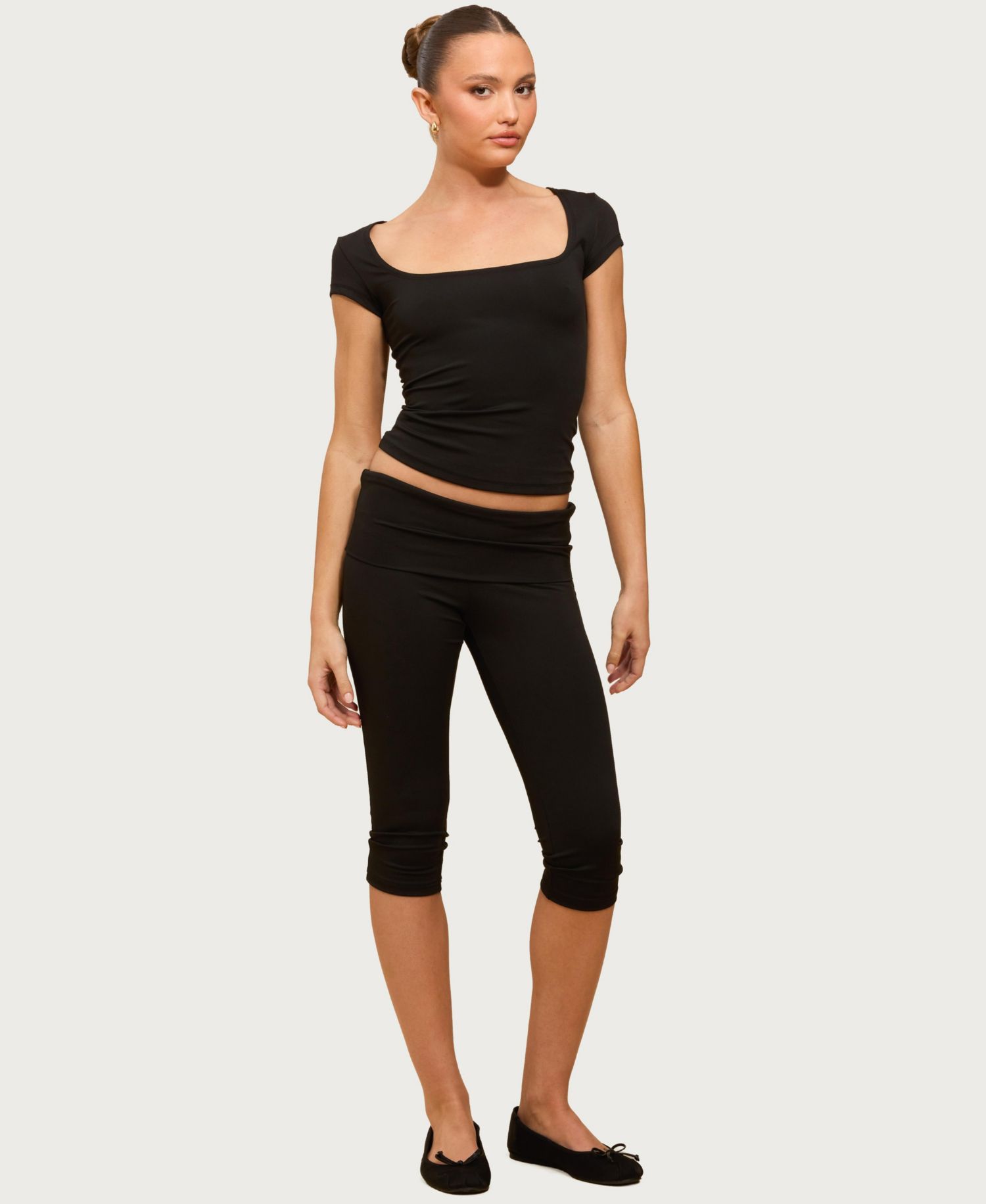 Women's Ravena Foldover Capri Leggings