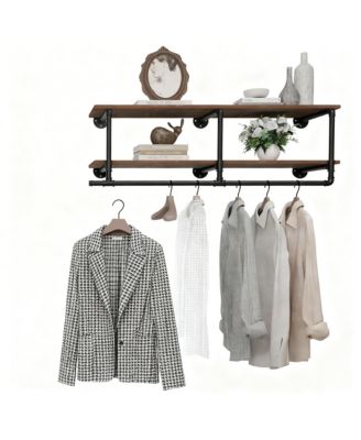 Wall Mount Clothes Rack for Bedroom, Laundry, Living Room