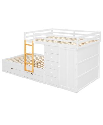 Bunk Bed with Drawers & Wardrobe.