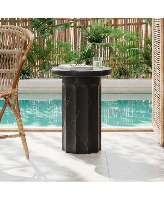 Streamdale Marble Effect Side Table