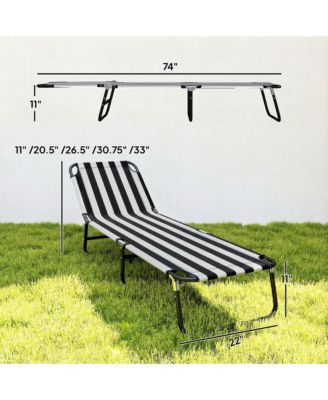 Foldable Reclining Pool & Beach Chair