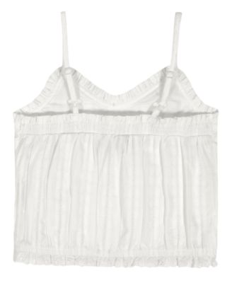 Girls' 7-16 Ruffle Trim Lace Cami Top