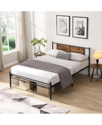 California King Bed Frames, Headboard with wood panel decoration
