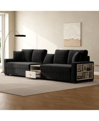 Modern Sofa Couch 127.9" Modular Upholstered with Storage