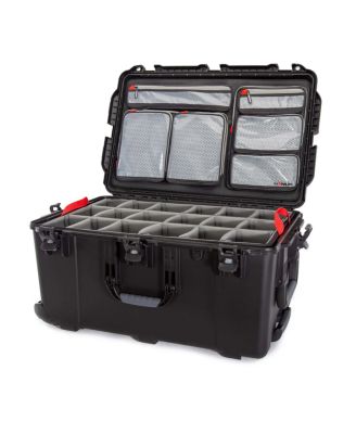 Wheeled Series 965 Waterproof Hard Case with Lid Organizer and Padded Dividers