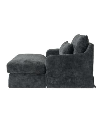 Chenille Sofa Bed, 59.5-Inch Sleeper Sofa, Loveseat