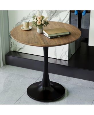 Walnut Round Dining Table (Seats 2-4) - Mid-Century Style