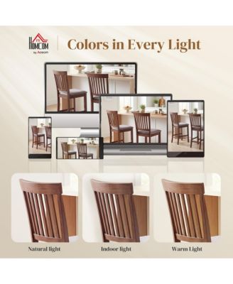 Bar Stools Set of 2, Modern Upholste Barstools