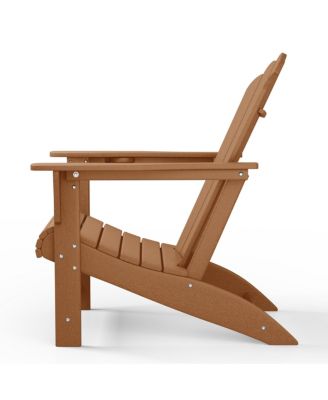 Outdoor Patio HDPE Adirondack Chair With Cup Holder