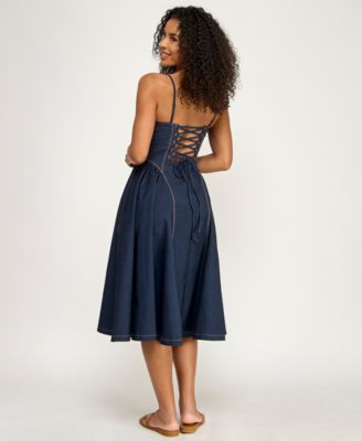 Juniors' Sweetheart Midi Dress