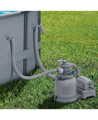 12 Inch Sand Filter Pump for Above Ground Pools, 1600 GPH Flow Rate