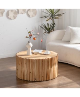 Wooden Unique Texture Easy Care Retro Design Coffee Table