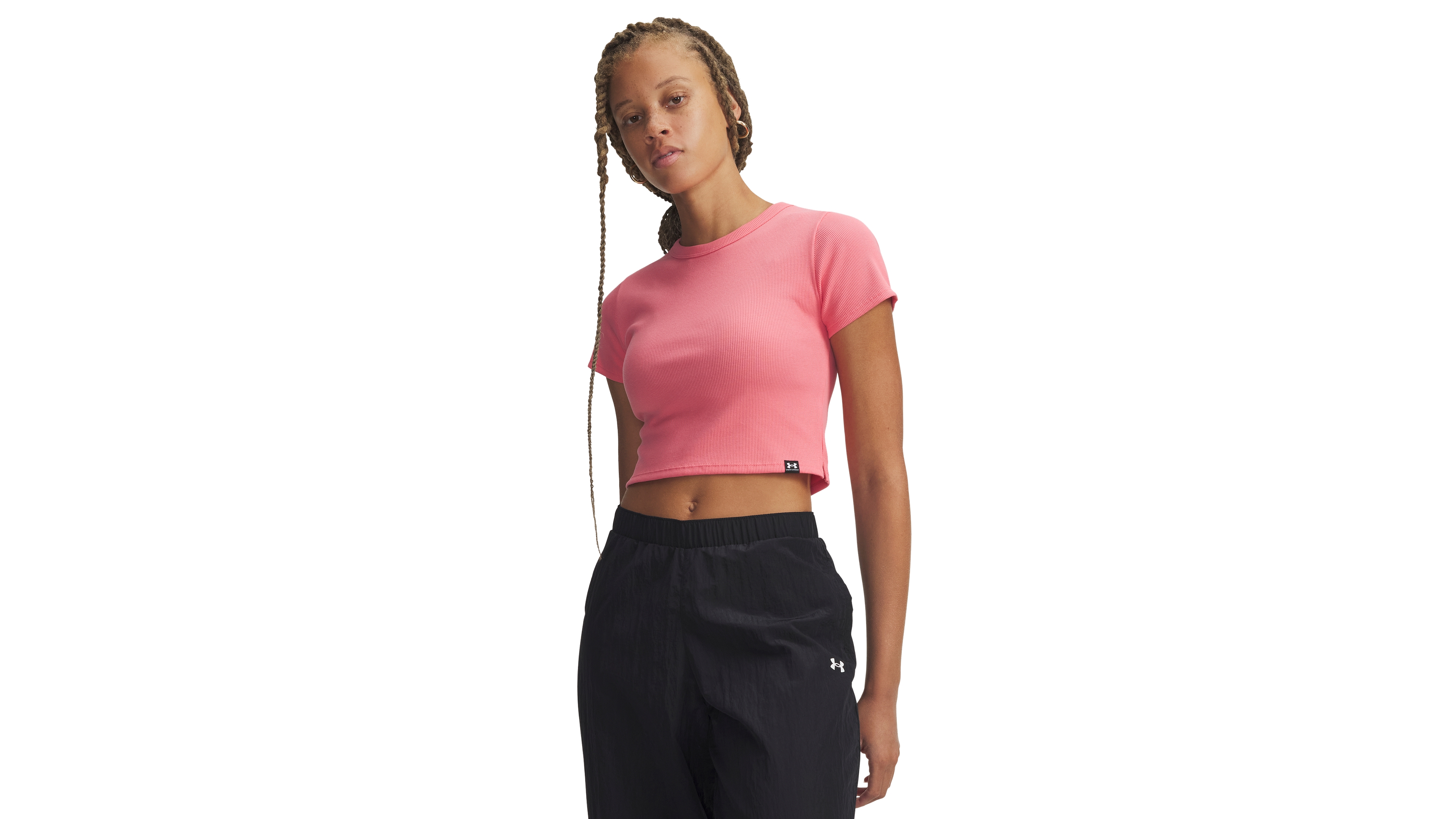 Under Armour Women's Rival Ribbed Cropped T-Shirt