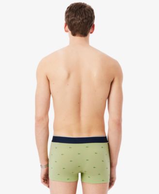Lactose Men's Cotton Stretch Mini-Crocodile Trunks, 3-Pack