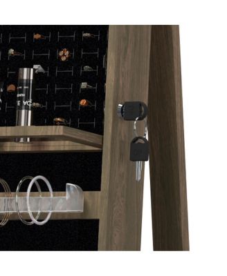 360° Swivel Jewelry Cabinet with Full Length Mirror