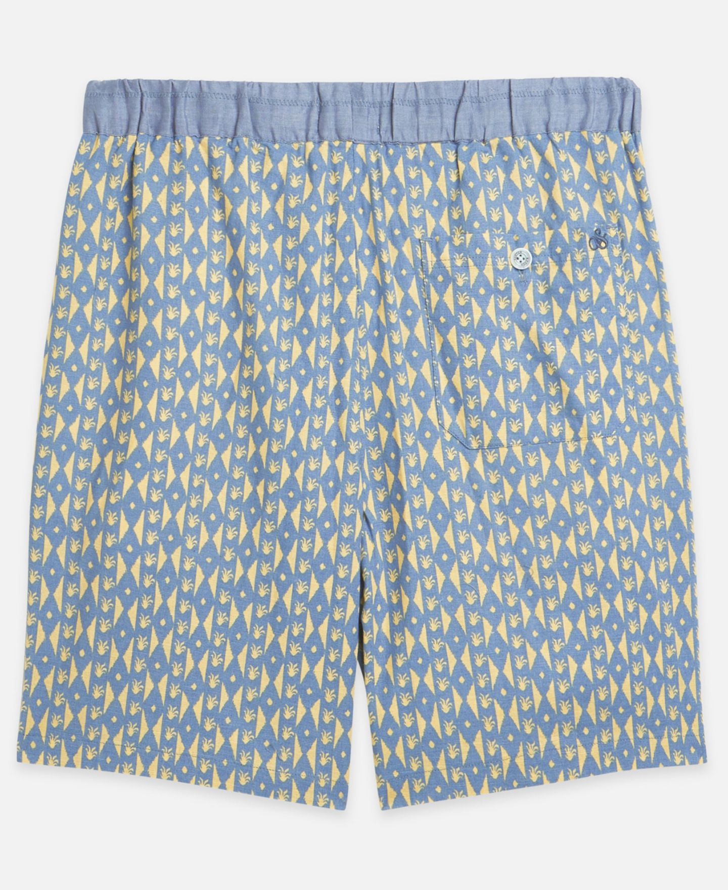 Мужские шорты SCOTCH & SODA Linen-Blend Fave Printed Bermuda, цвет: Полосатый — фото 5