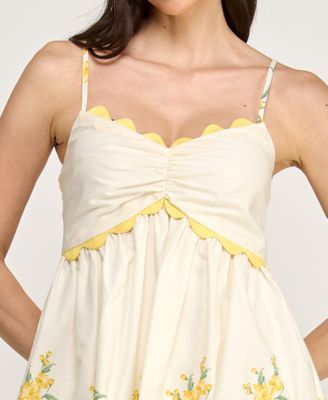 Juniors' Sleeveless Fit and Flare Dress