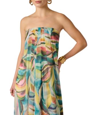 Women's Printed Chiffon Long Dress
