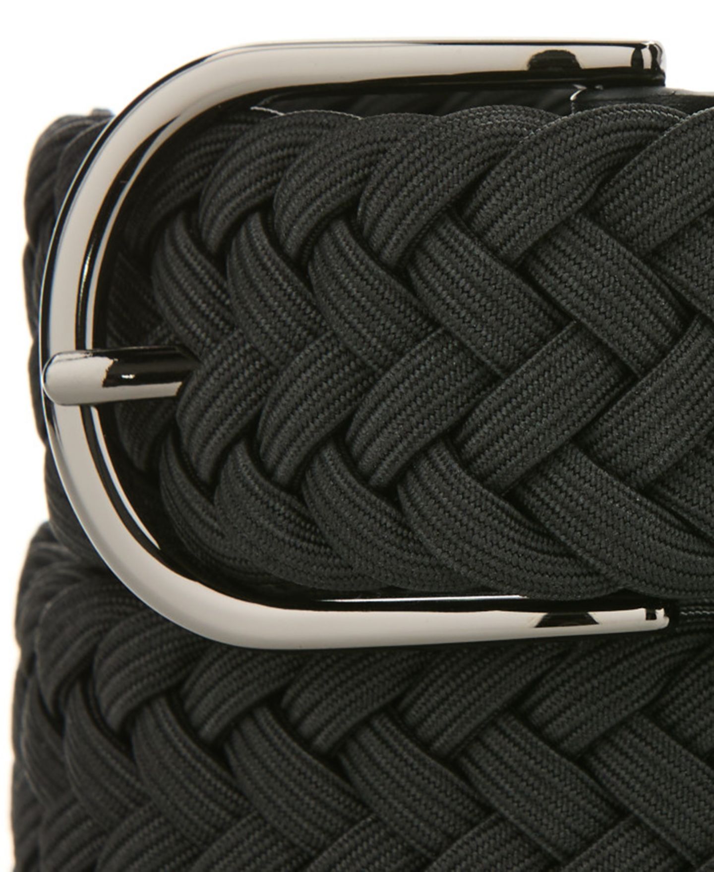Мужской ремень Perry Ellis Portfolio Elevated Solid Dress Belt, цвет: Чёрный — фото 2