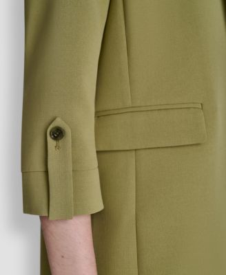 Petite Textured Open Front Blazer