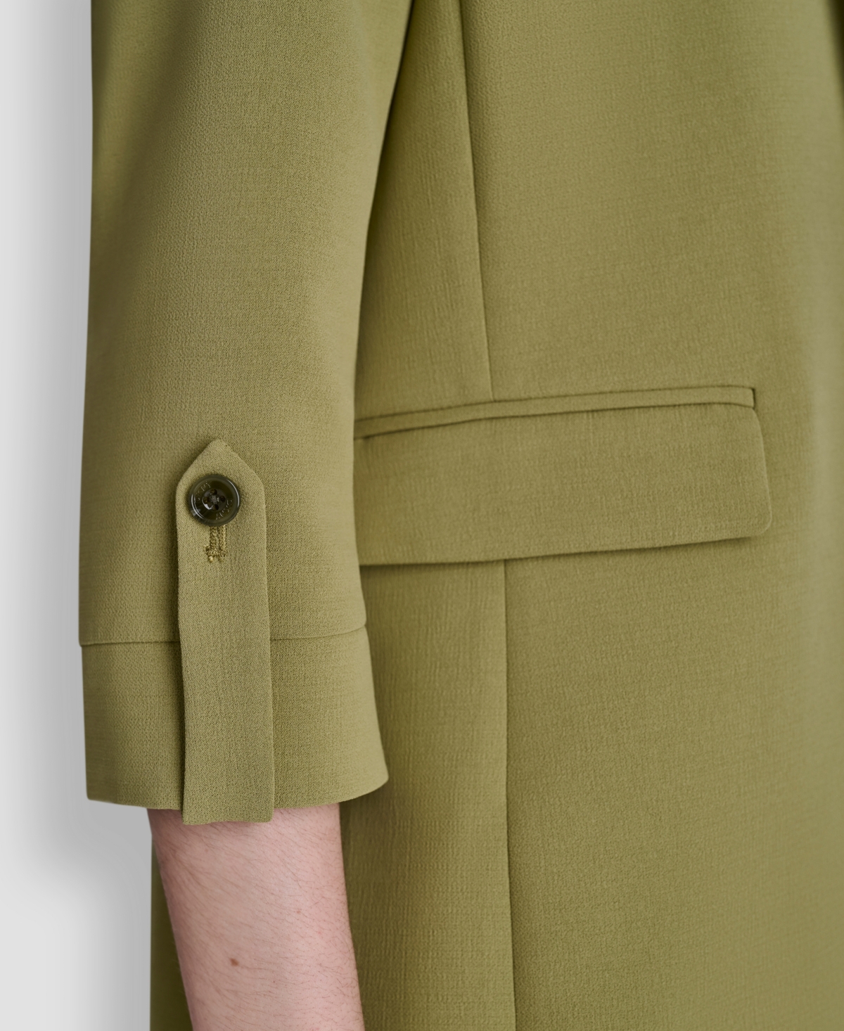 Dkny Petite Textured Open Front Blazer