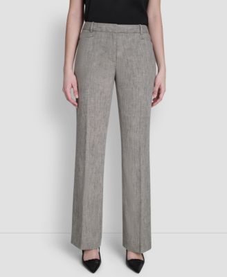 Petite Crosshatch Modern Fit Pants