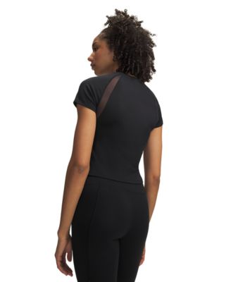 Women's Motion Mesh Short-Sleeve Top