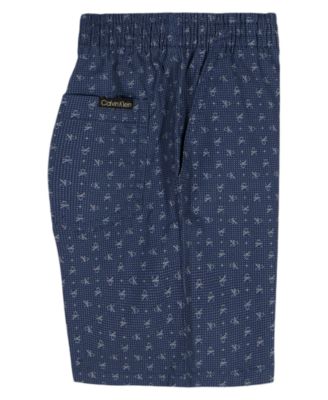 Boys' 2T-7 Relaxed Logo T-Shirt and Printed Poplin Shorts, 2-Piece Set