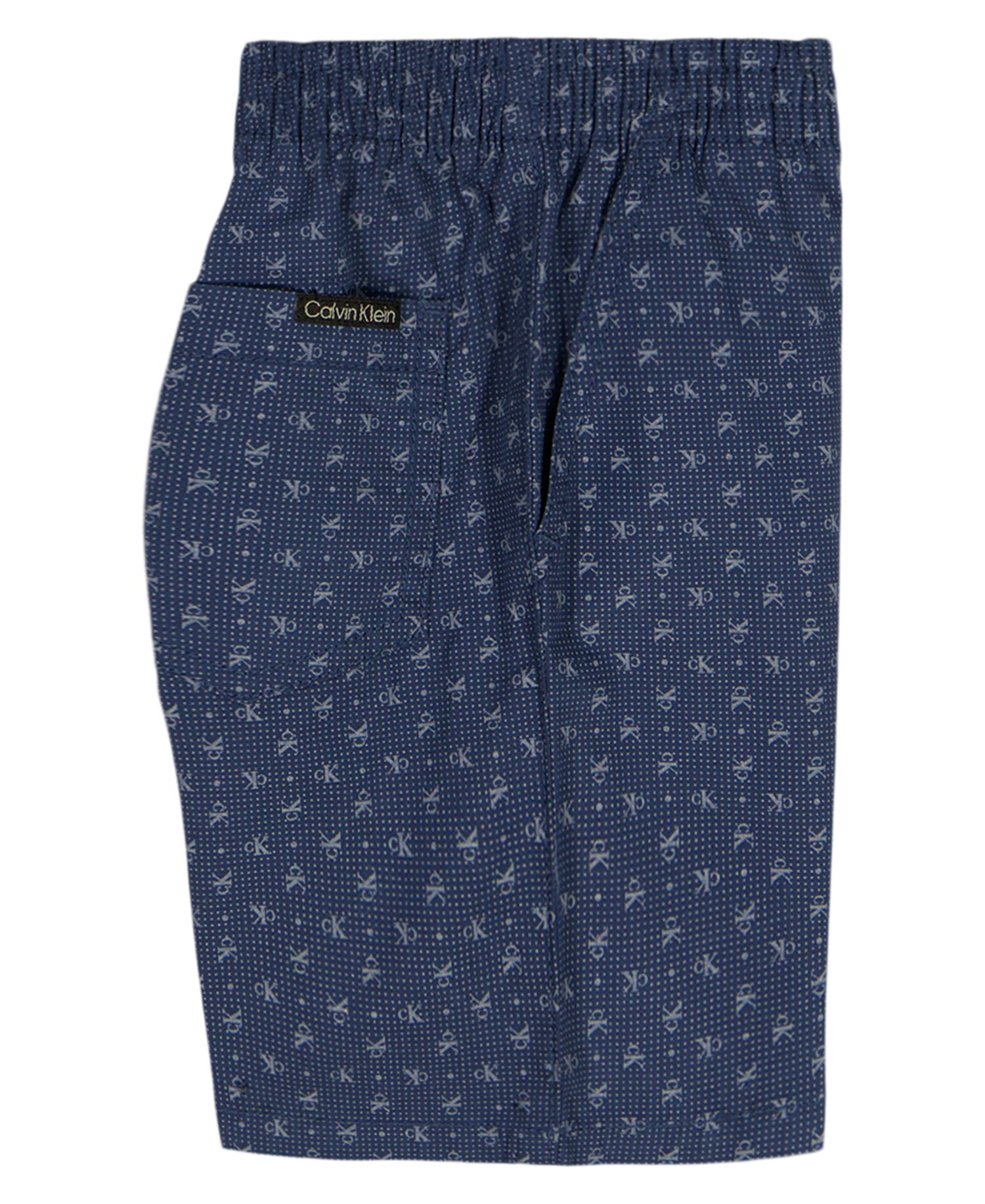 Boys' 2T-7 Relaxed Logo T-Shirt and Printed Poplin Shorts, 2-Piece Set