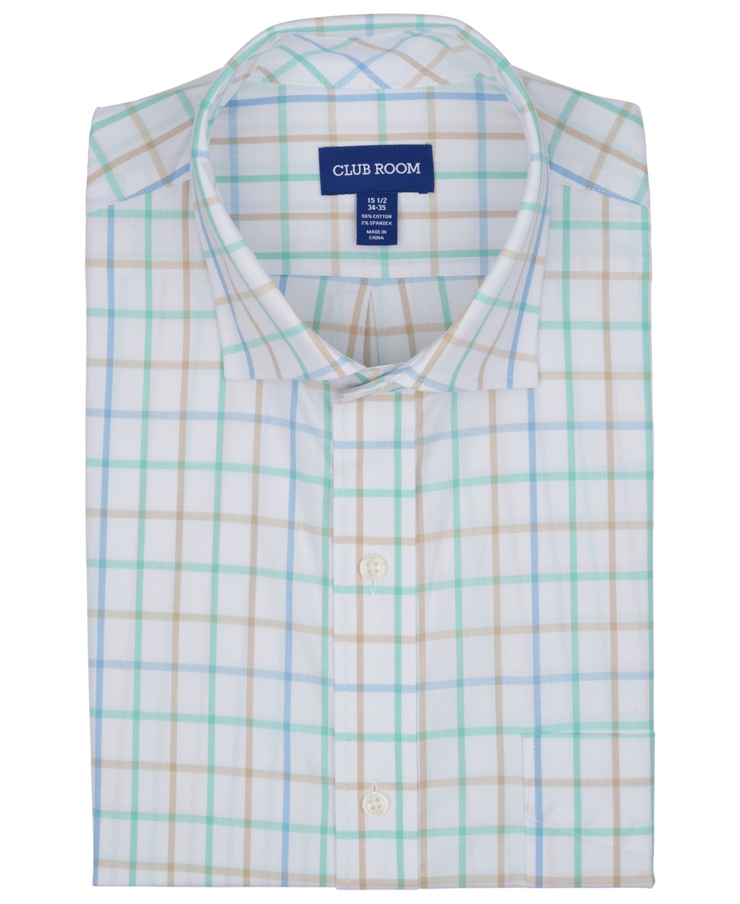 Men's Windowpane Plaid Shirt