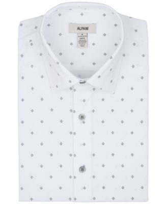 Men's Slim-Fit Geometric Pattern Dress Shirt