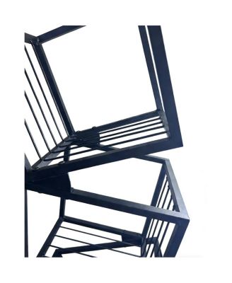 5-Tier Geometric Bookshelf - Modern Narrow Floor Bookcase