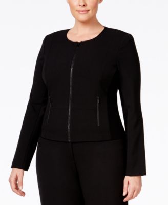 Calvin Klein - Plus Size, Fit Solutions, Zip-Front Jacket