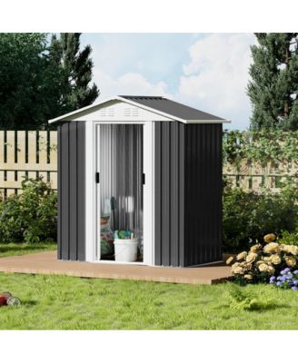 Outdoor Storage Shed With Aluminum Alloy Frame With Base